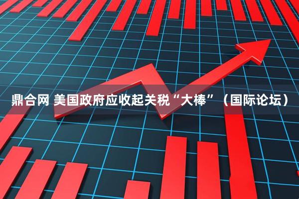 鼎合网 美国政府应收起关税“大棒”（国际论坛）
