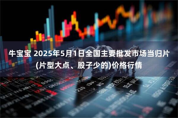 牛宝宝 2025年5月1日全国主要批发市场当归片(片型大点、股子少的)价格行情